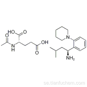 L-glutaminsyra, N-acetyl-, kompd. med (aS) -a- (2-metylpropyl) -2- (1-piperidinyl) bensenmetanamin (1: 1) CAS 219921-94-5